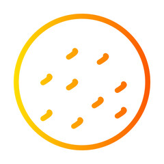 petri dish gradient icon