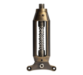 A metal object with a spring attached to it