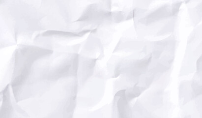White Paper Texture background. Crumpled white paper abstract shape background with space paper for text. White crumpled paper texture background. 