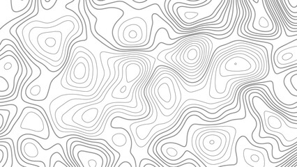 Topographic map background geographic line map with elevation assignments. Modern design with White background with topographic wavy pattern design.