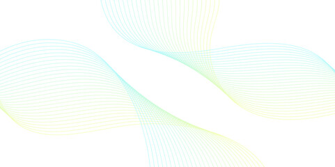 Fototapeta premium Abstract vector illustration featuring smooth wave lines on a transparent background. Suitable for technology, digital data, network communication, and modern design themes. Ideal for use in web inter