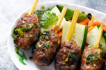 vietnamese lemon grass pork shewers