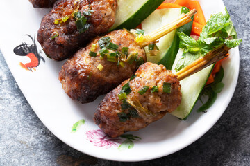 vietnamese lemon grass pork shewers