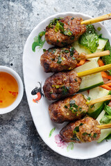 vietnamese lemon grass pork shewers