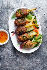 vietnamese lemon grass pork shewers