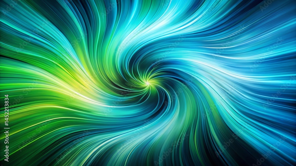 Poster abstract digital art: dynamic long exposure background with depth and movement