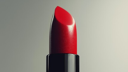 Vibrant red lipstick with a sleek design, ideal for beauty and makeup enthusiasts.