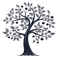 Obraz premium black and white tree
