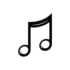 Stylish Musical Note Icon