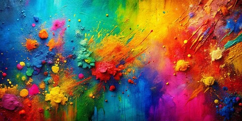 Fototapeta premium Abstract Grunge Background: Chaotic Blurred Brush Strokes & Color Spots