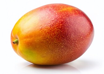 Abstract Mango Frame: White Background Concept Design with Copy Space - High-Resolution Stock Photo