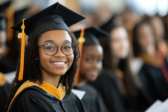 depicting diverse group of students receiving financial support for their education.