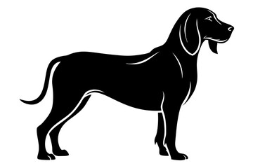 bloodhound sihouette black vector