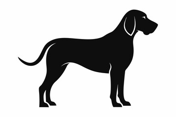 bloodhound sihouette black vector