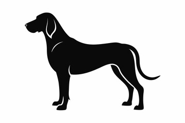 bloodhound sihouette black vector