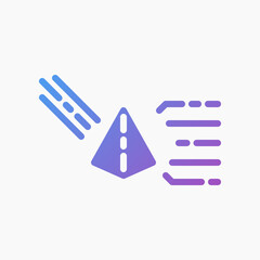 Design Illustration graphic of Dispersive prism icon with gradient style. Suitable for UI, mobile design, web design, etc.