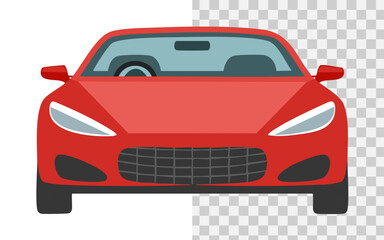 Obraz premium a car flat illustration with watercolor&nbsp;style
