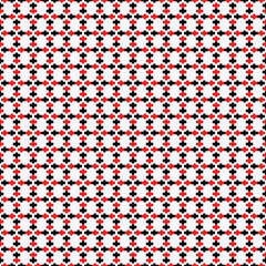 Black and red square pattern for background, seamless pattern.