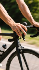 Obraz premium A person on a bicycle