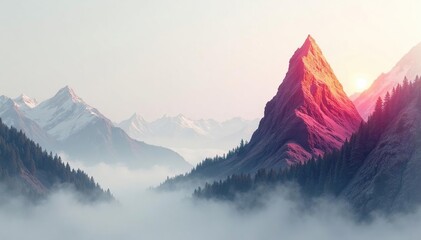 Subtle grayscale triangle motif, minimalist style, simple, graphics, modern