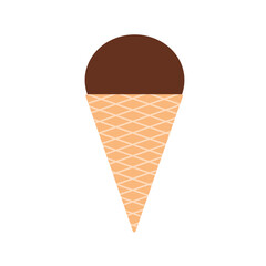 チョコレートイメージのアイスクリーム