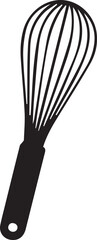 Baking Whisk Icon | Simple Silhouette Vector