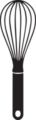 Baking Whisk Icon | Simple Silhouette Vector