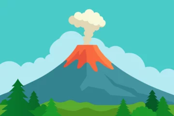 Fototapete mountain landscape vector illustration © DreamOnDesign