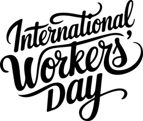 Fototapeta premium International Workers' Day Celebration Graphic