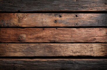 Obraz premium Discover Rustic Wooden Textures, Aged Wood Planks Background, Showing Natural Grain Patterns and Deep Brown Hues. Ideal for Design Projects.