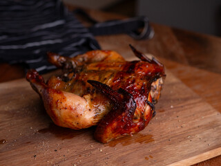 Juicy Rotisserie Chicken Ready to Serve.