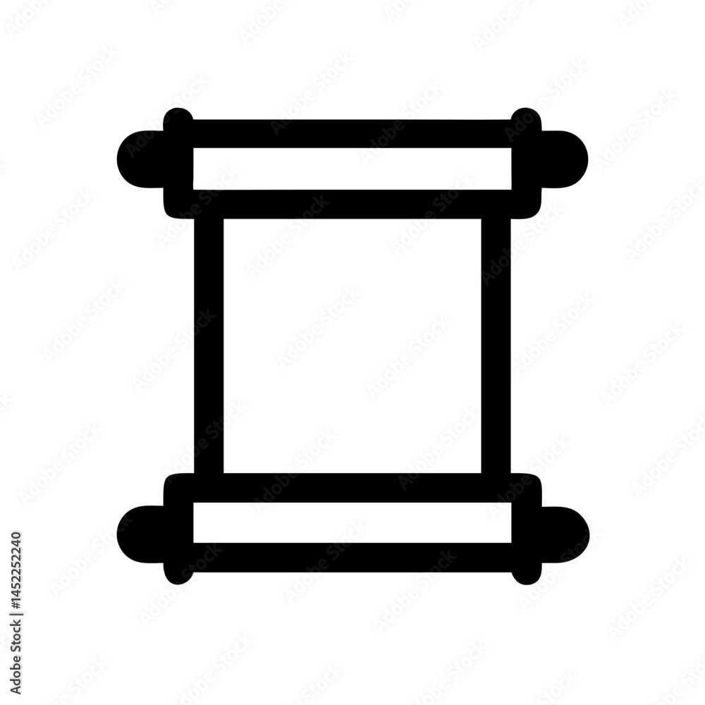 Poster simple scroll icon, for websites and apps