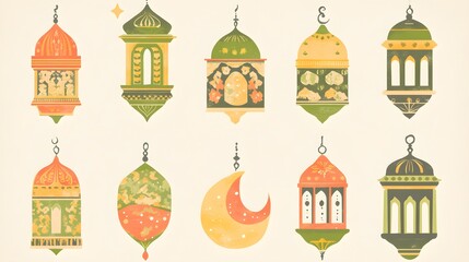 Islamic Lantern Collection Ramadan Festive Decor