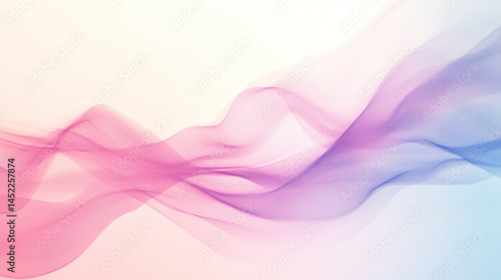Poster abstract ocean wave motion with soft gradient background wallpaper ai generated image