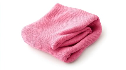 Folded pink blanket