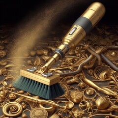 Naklejka premium Electrostatic dusting surfaces without abrasion