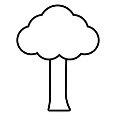 Tree icon on white background vector