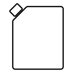 Jerry can icon on white background vector