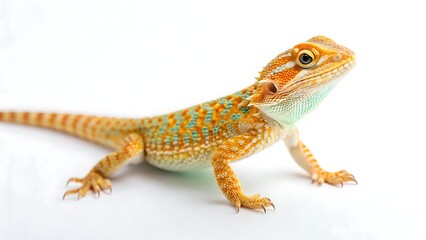 Obraz premium lizard on white background