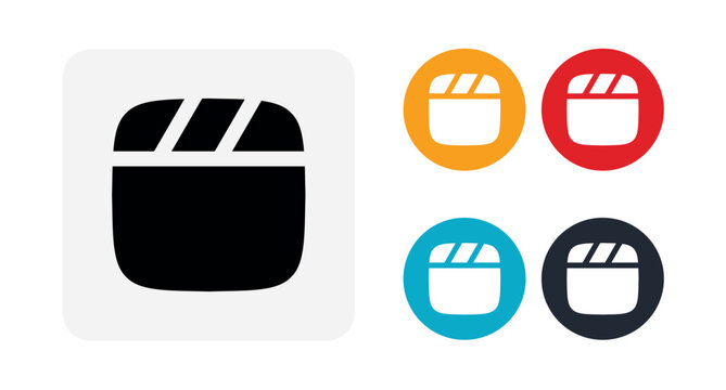 Film clapper icon illustration isolated vector sign symbol