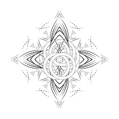 Abstract Sun and Moon Pattern - Tarot Cards that inspired art 