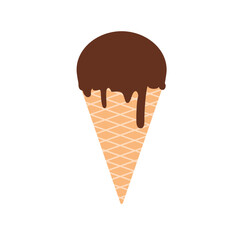 チョコレートイメージのアイスクリーム