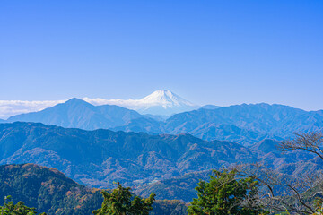 Mount Fuji Seen from the Summit of Mt. Takao, Tokyo (November 2024)