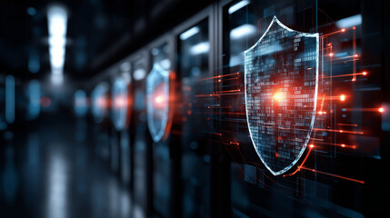 Malware prevention ransomware infrastructure. Spyware detection. Trojan detection. Endpoint vulnerability. Zero-day detection. Corporate cybersecurity firewall protection image.