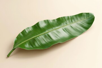Fototapeta premium A long, tropical leaf with a striking pattern.