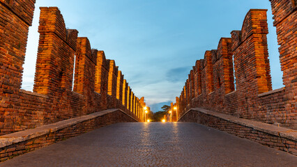 Italian architecture in the center of Verone city and italian architecture in Italy on 3th may 2025