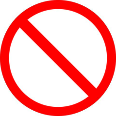 Prohibition Symbol: Universal No Sign Graphic, Red Circle Slash: Restriction Icon Image, No Entry Symbol: Forbidden Mark Design.