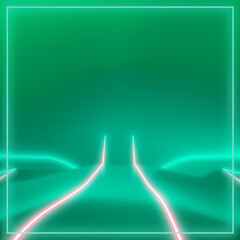  Hexagonal Neon Green