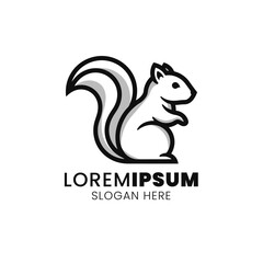 Playful Squirrel Line Art Logo: A Symbol of Agility and Charm