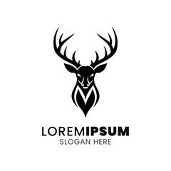 Majestic Deer Head Logo: Emblem of the Wild, Strength, and Grace